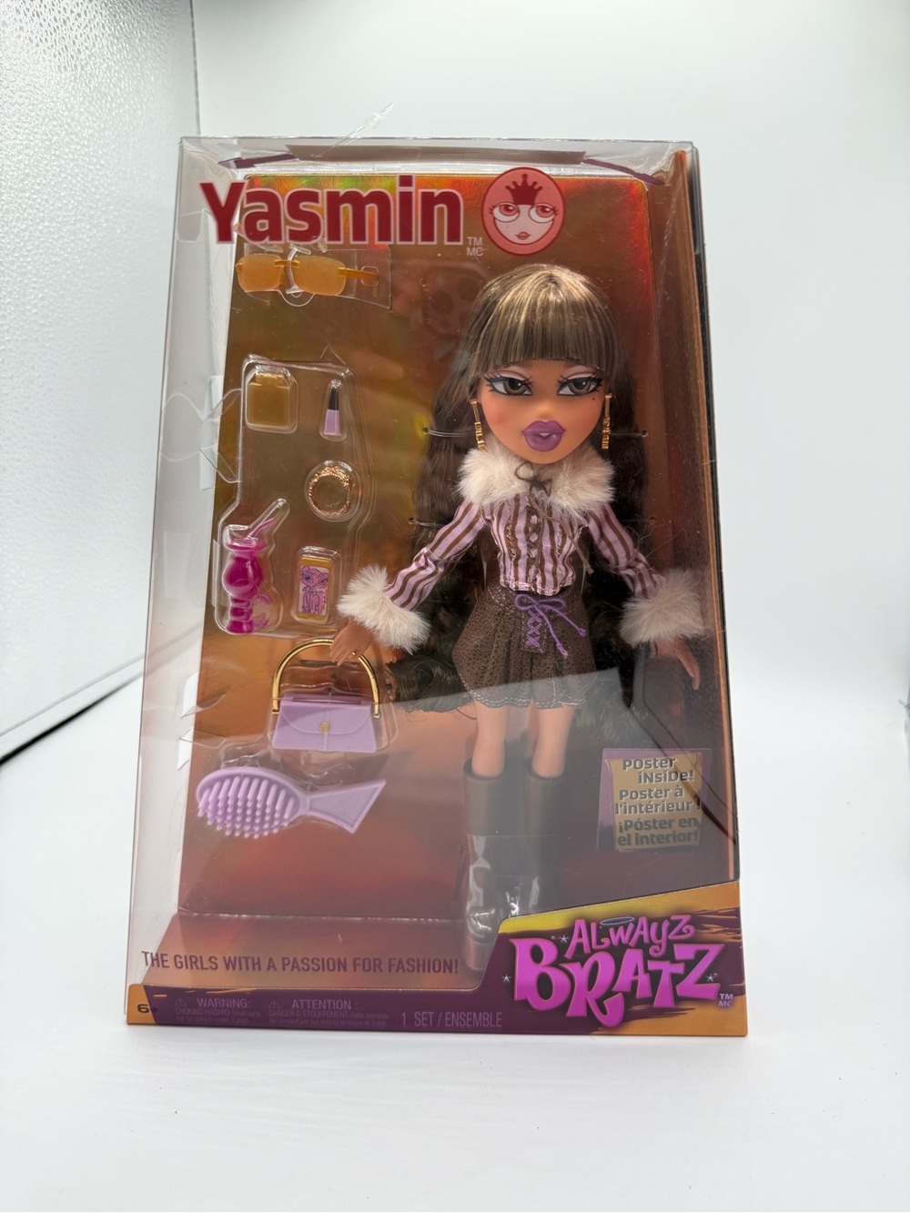 Brand New Alwayz Bratz Yasmin Fashion Doll with Accessories 10”